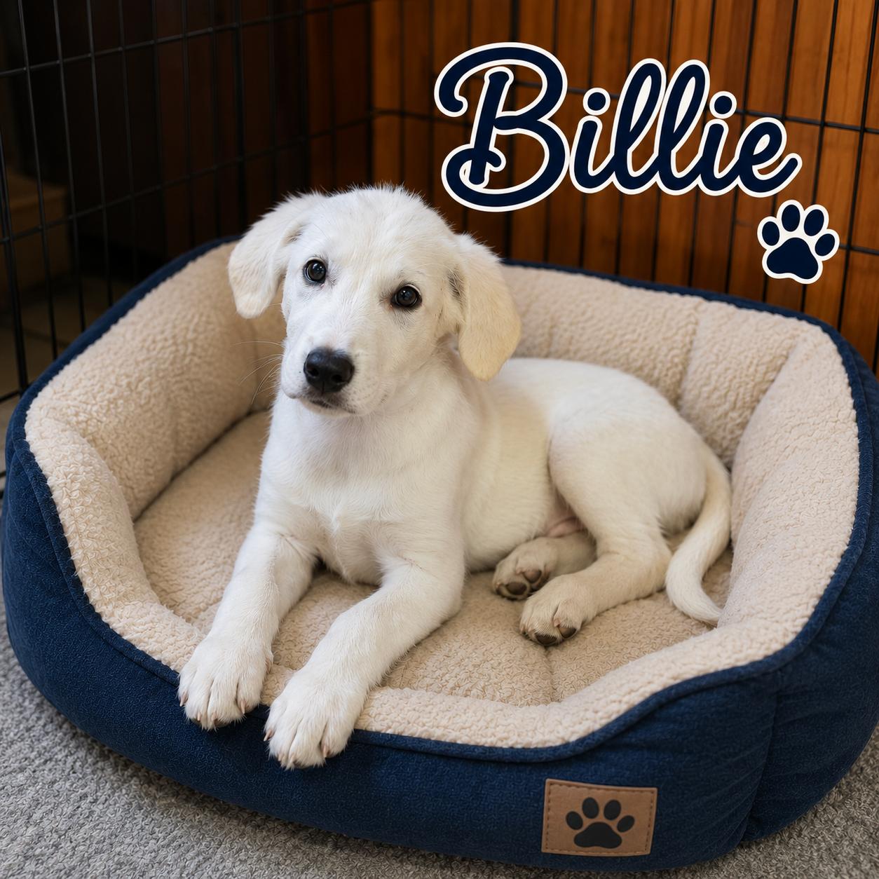 Billie, adopted, Puppy Female Great Pyrenees.