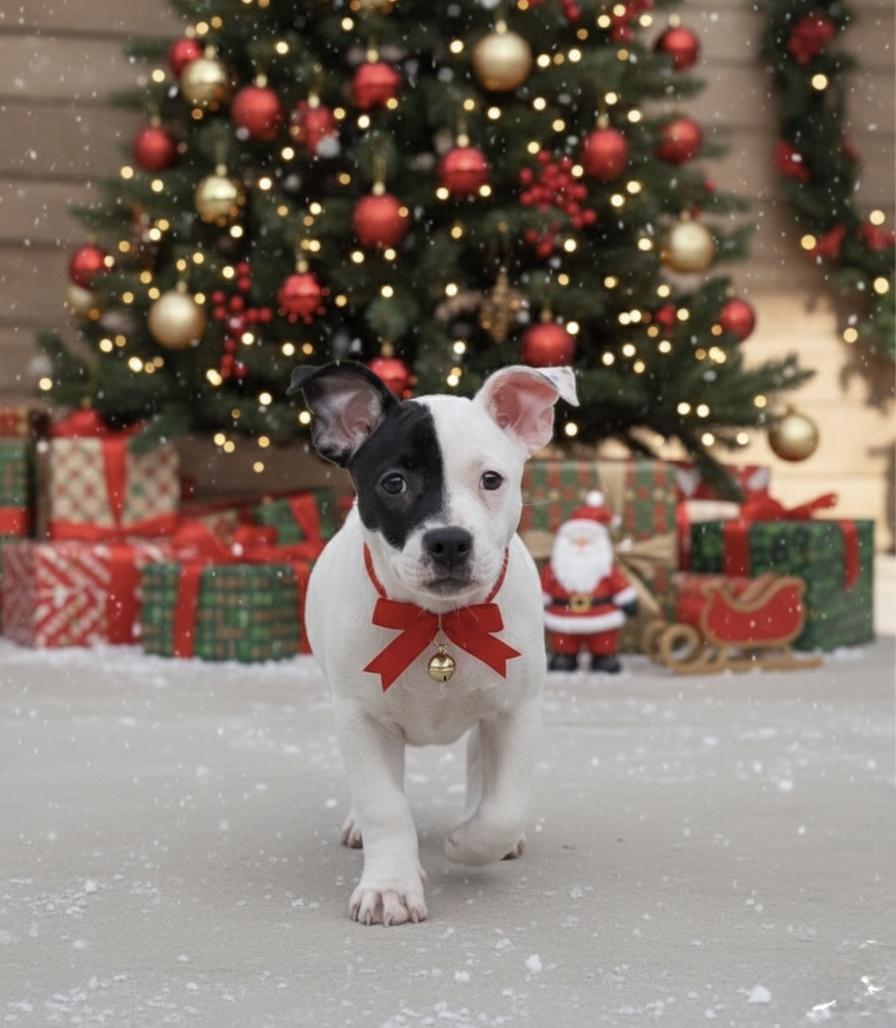 Meadow, ADOPTABLE, Puppy Female American Bulldog.