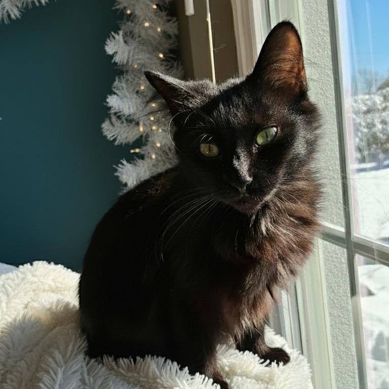 Shadow and Sax (brother and sister), Adoptable, Adult Female Domestic Long Hair.