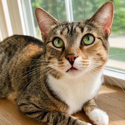 Latte, Adoptable, Adult Female Domestic Short Hair & Domestic Short Hair.
