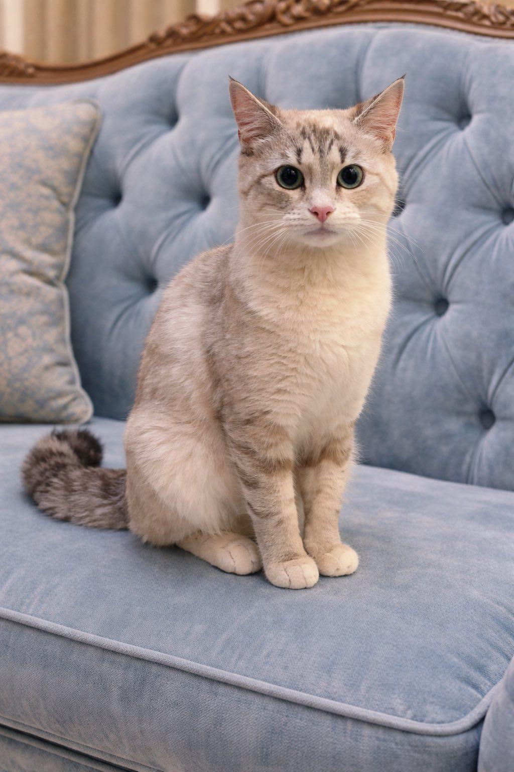 Scarlet, adopted, Young Female American Shorthair.