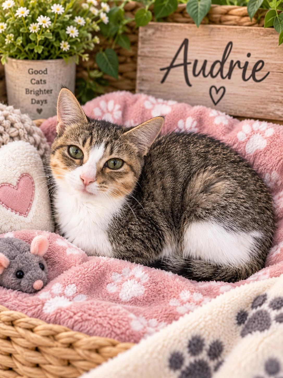 Audrie, Adoptable, Kitten Female Tabby.