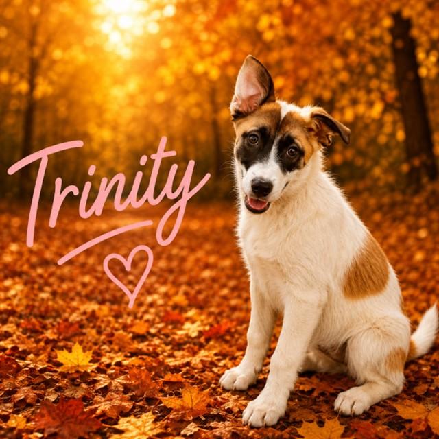 TRINITY, Adoptable, Young Female German Shepherd Dog & Mixed Breed.