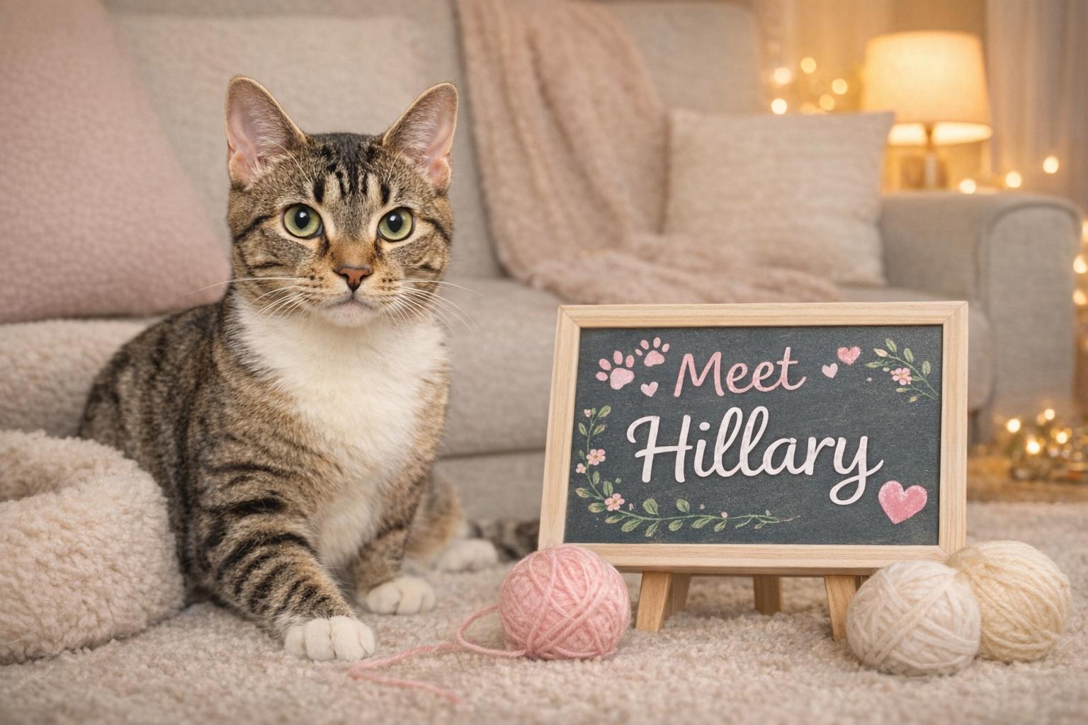 Enlarge Hillary-Perfect Future Roomate, a Adoptable Domestic Short Hair in Laurel, MD image 1/5