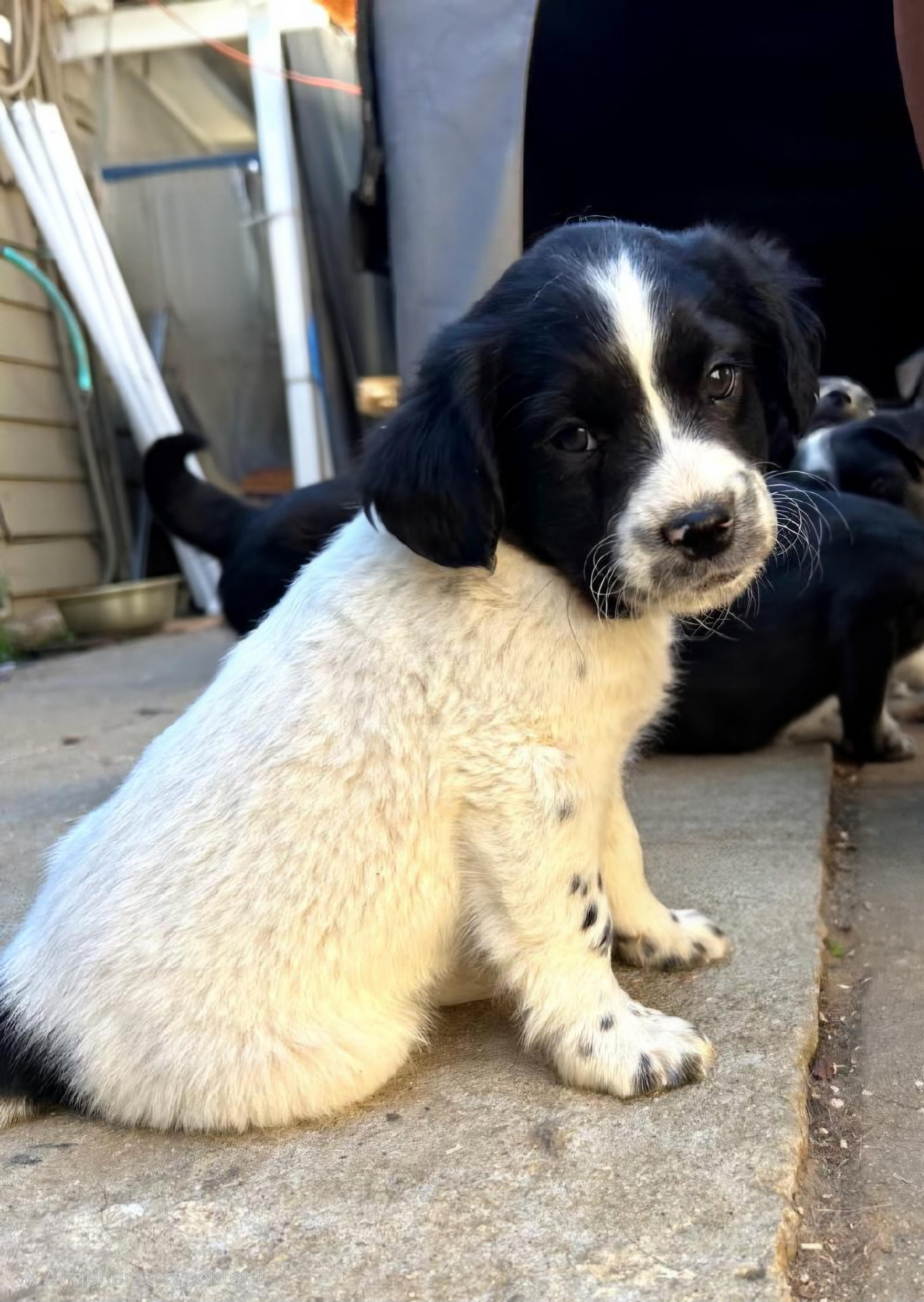 Fluffy , Adoptable, Puppy Male Border Collie & English Pointer.