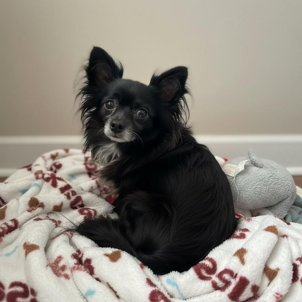 REBEL , ADOPTABLE, Senior Male Papillon & Chihuahua.