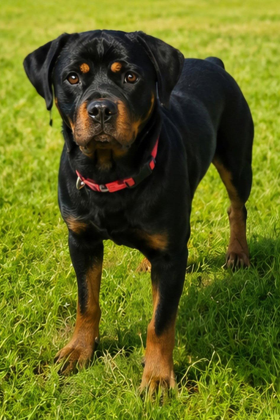 Chandler, Adoptable, Young Male Rottweiler.