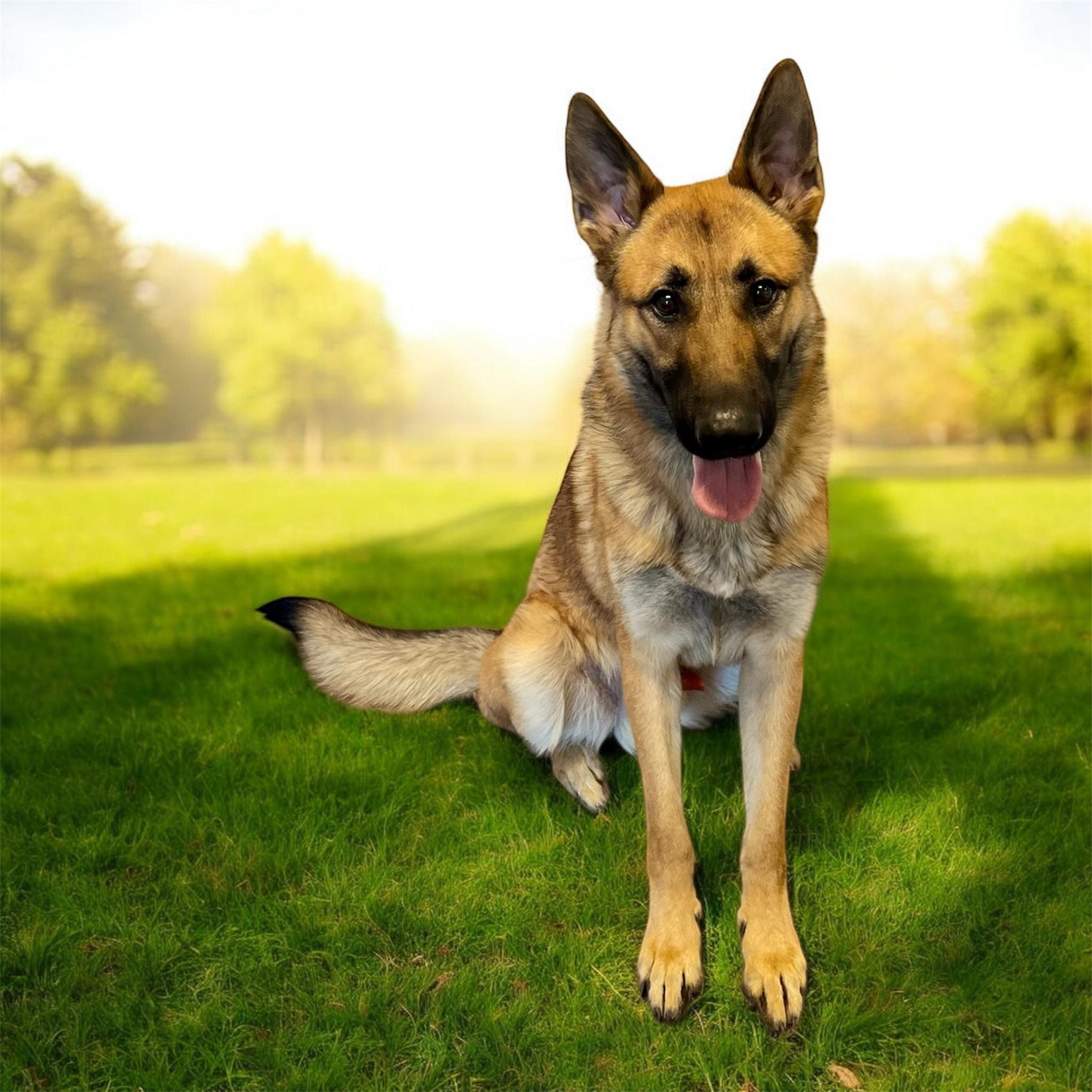 Uhtred, adopted, Adult Male German Shepherd Dog.