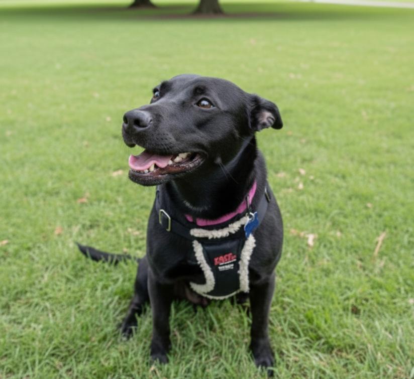 Arabella, Adoptable, Adult Female Labrador Retriever & Pit Bull Terrier.
