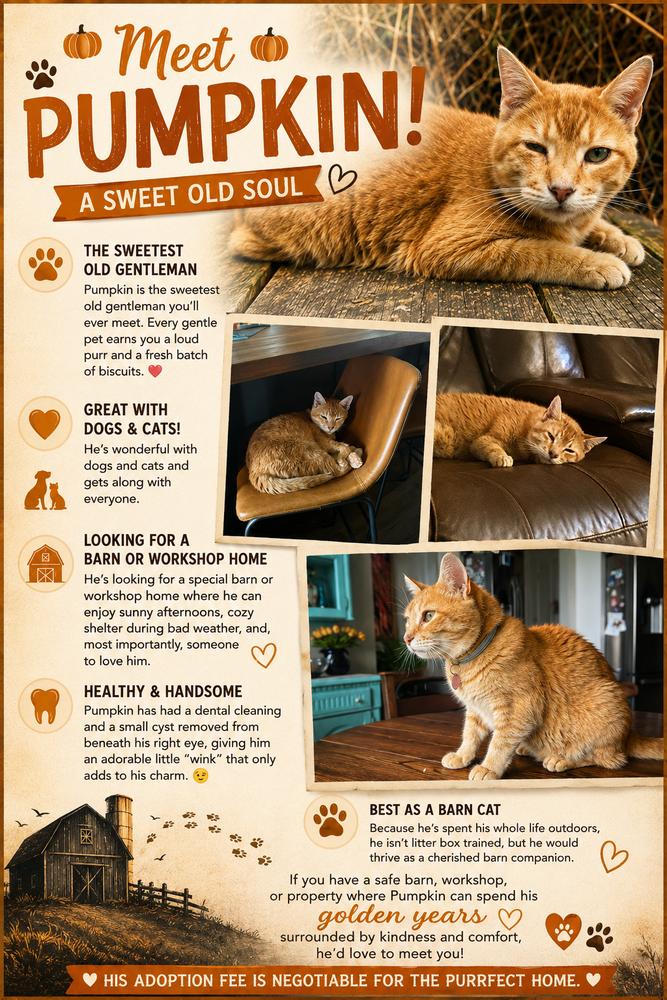 Pumpkin, a Adoptable mixed breed in Blanchard, OK image 3/6