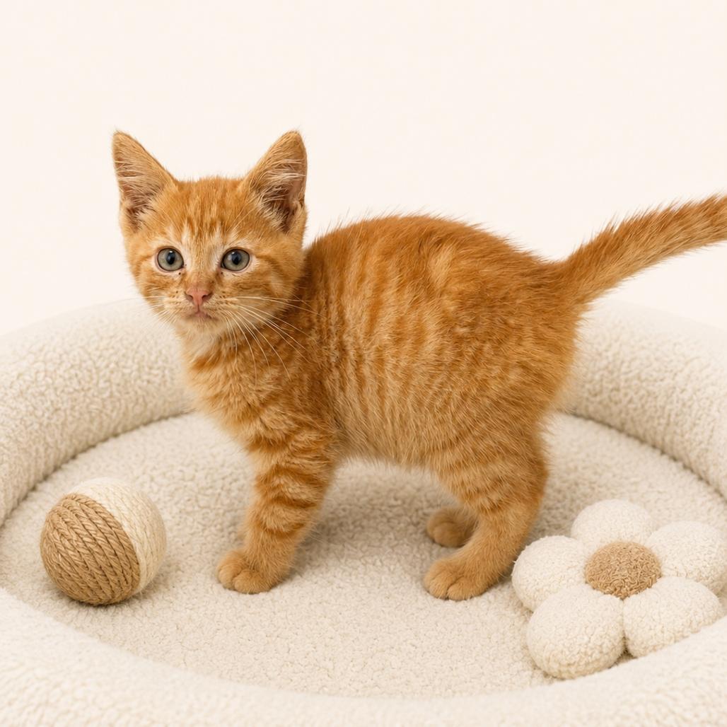 Cinnamon, Adoptable, Kitten Male Domestic Short Hair.