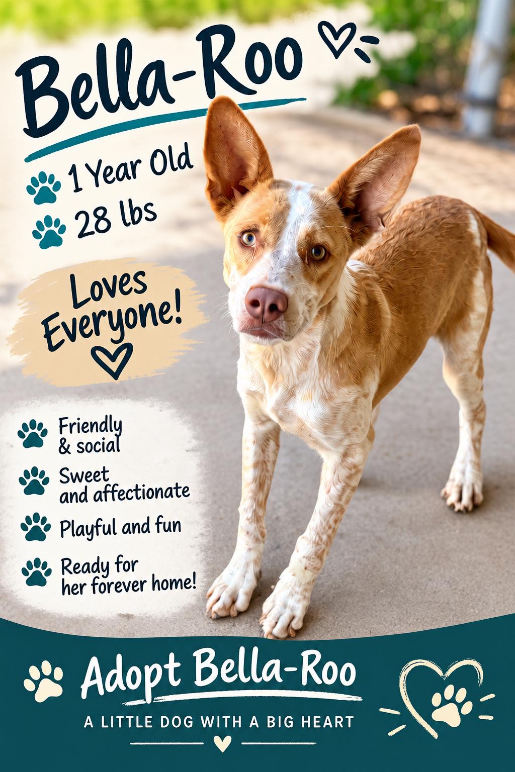 Enlarge Bella-Roo, a Adopted mixed breed in White Cloud, MI image 1/1