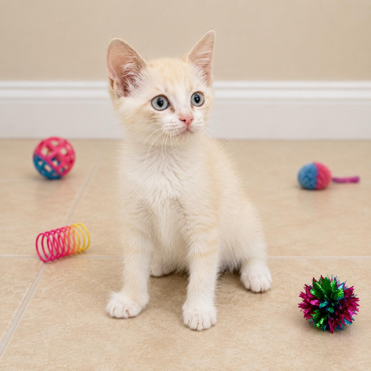 Ashlynn, Adoptable, Kitten Female Domestic Short Hair & Siamese.