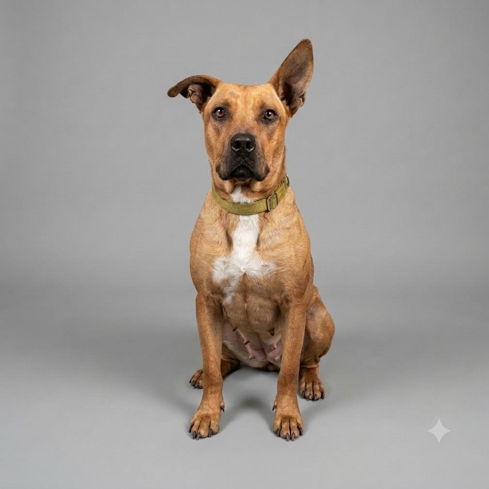 Pepper, Adoptable, Adult Female American Staffordshire Terrier & Thai Ridgeback.