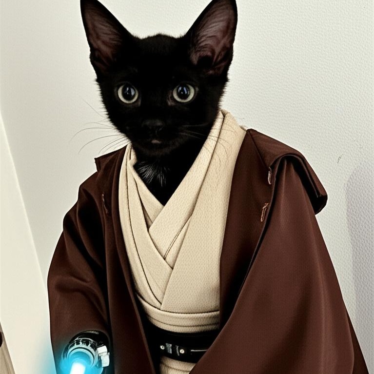 Meet Obiwan!  Born on May 4th...  The quiet capable kitten.