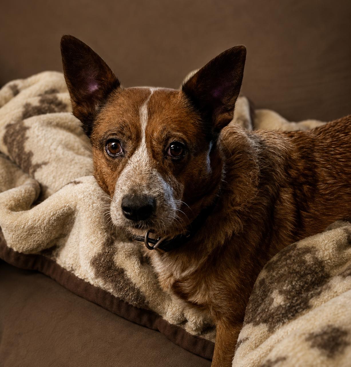 Sunny, ADOPTABLE, Senior Female Australian Cattle Dog / Blue Heeler.