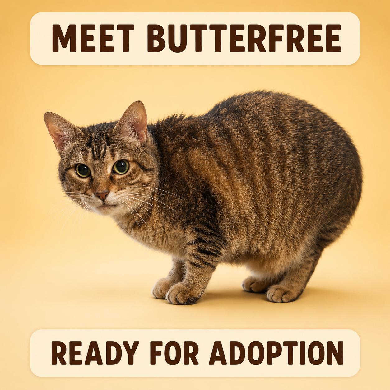 Butterfree, Adoptable, Adult Female Domestic Short Hair.