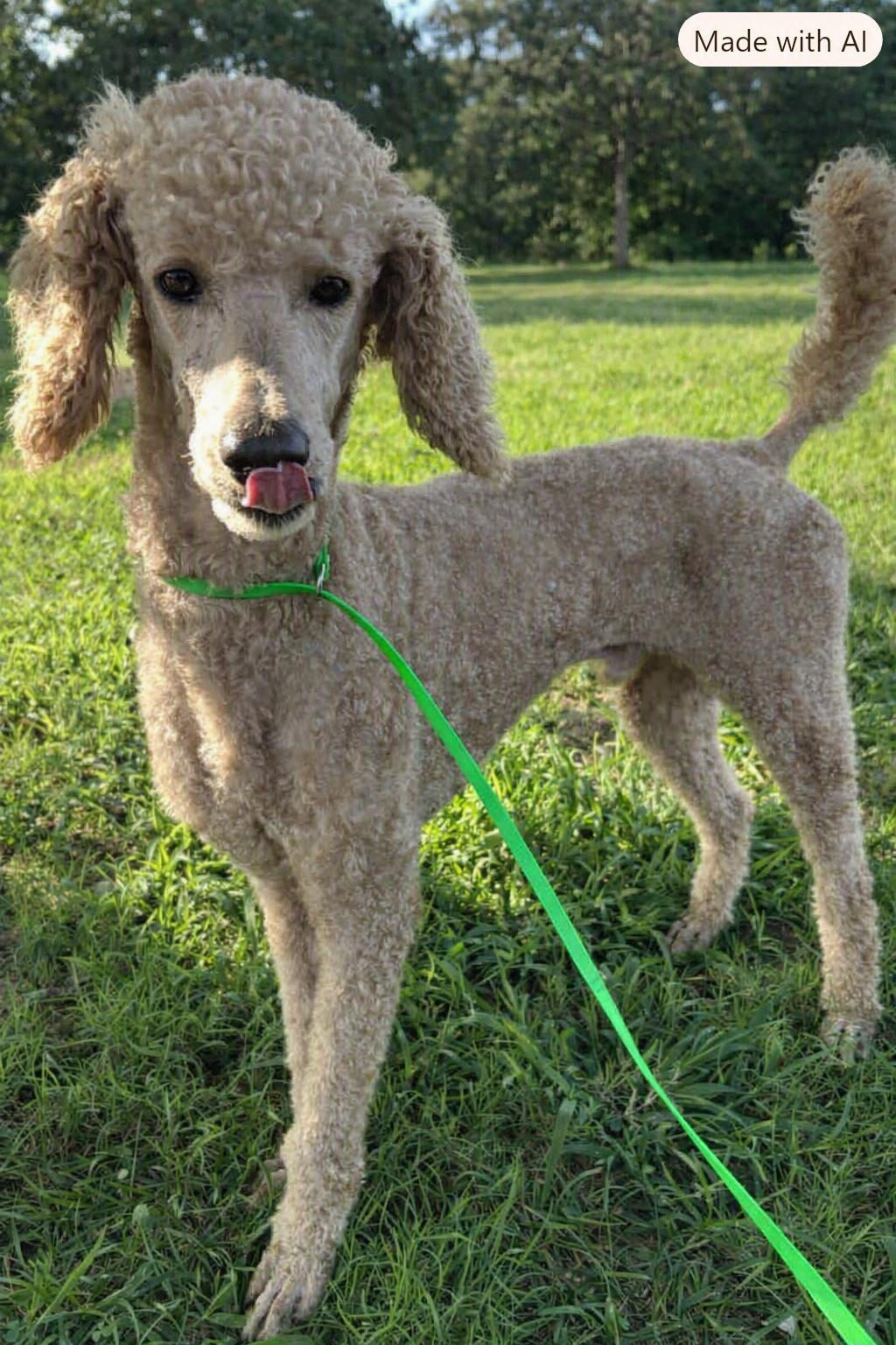 Tortellini Jul 26 - A one dog guy, Adoptable, Adult Male Standard Poodle.