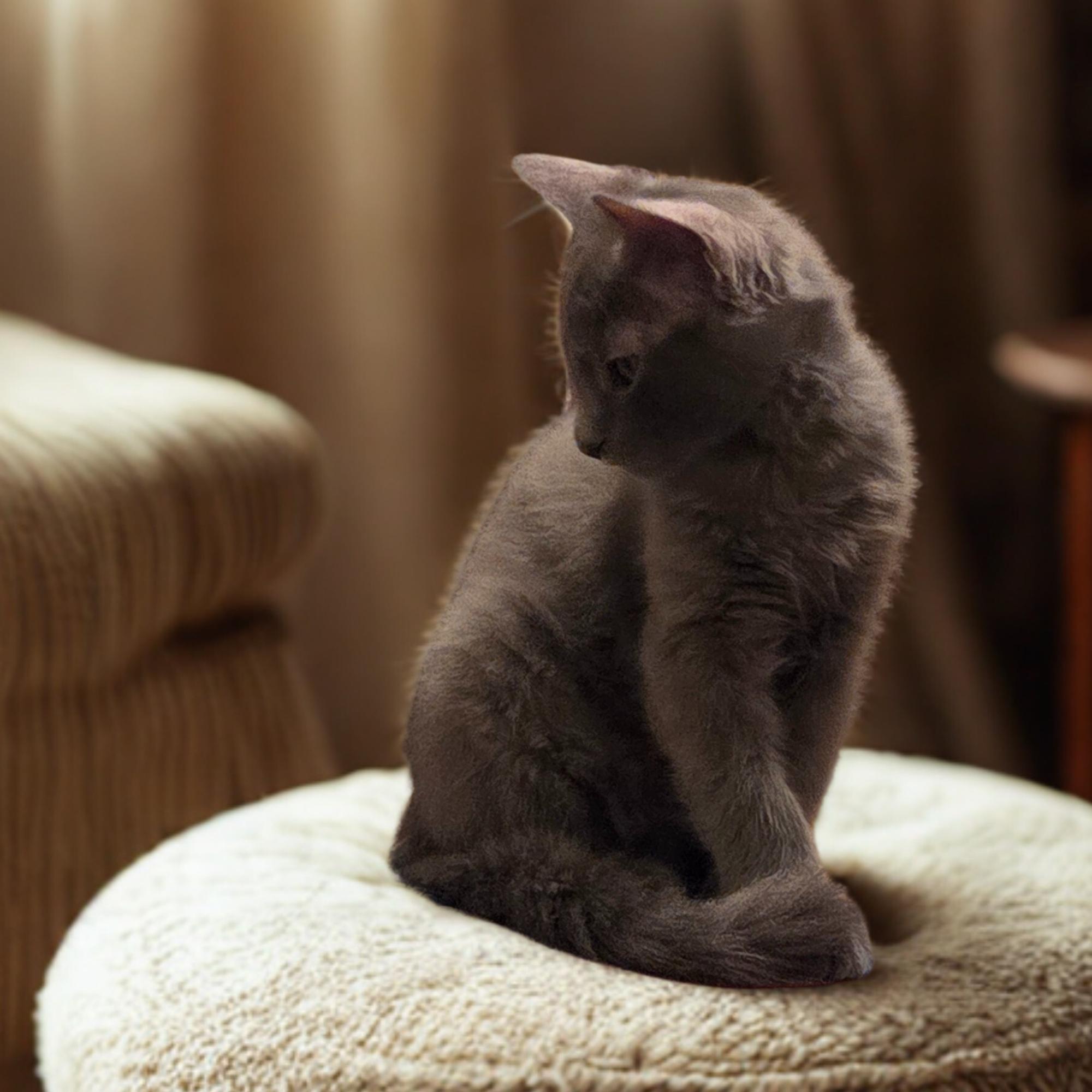 Peony, adopted, Kitten Female Domestic Short Hair.