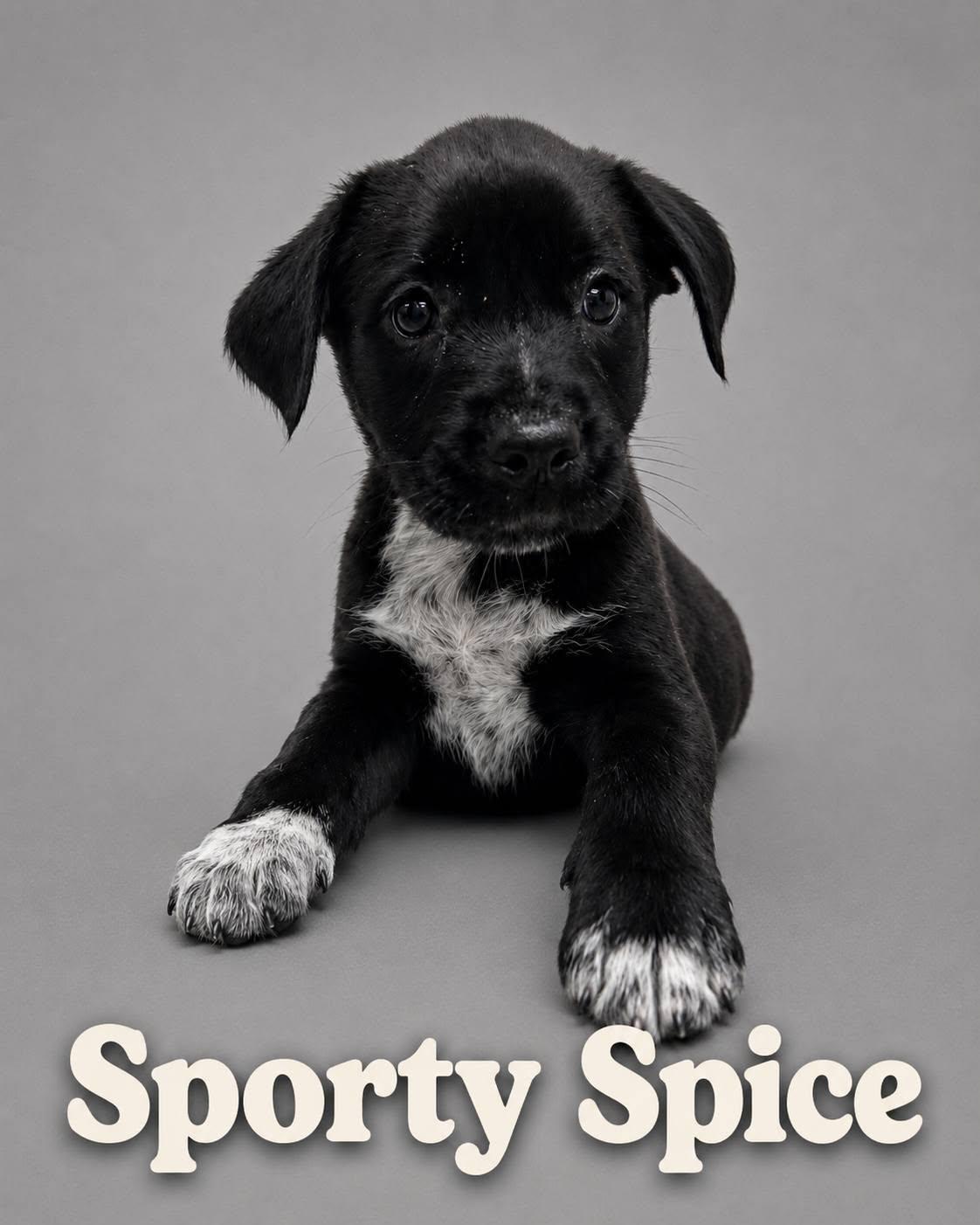 Sporty Spice, adopted, Puppy Female Labrador Retriever.