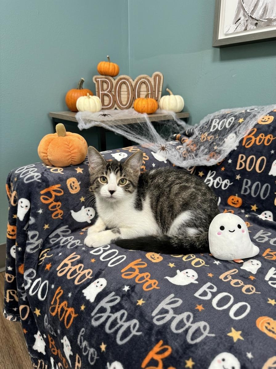 Boo - 722, Adoptable, Young Female Domestic Short Hair.