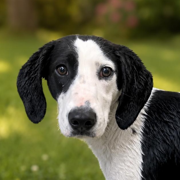 Salt, adoptable, Puppy Female Coonhound.