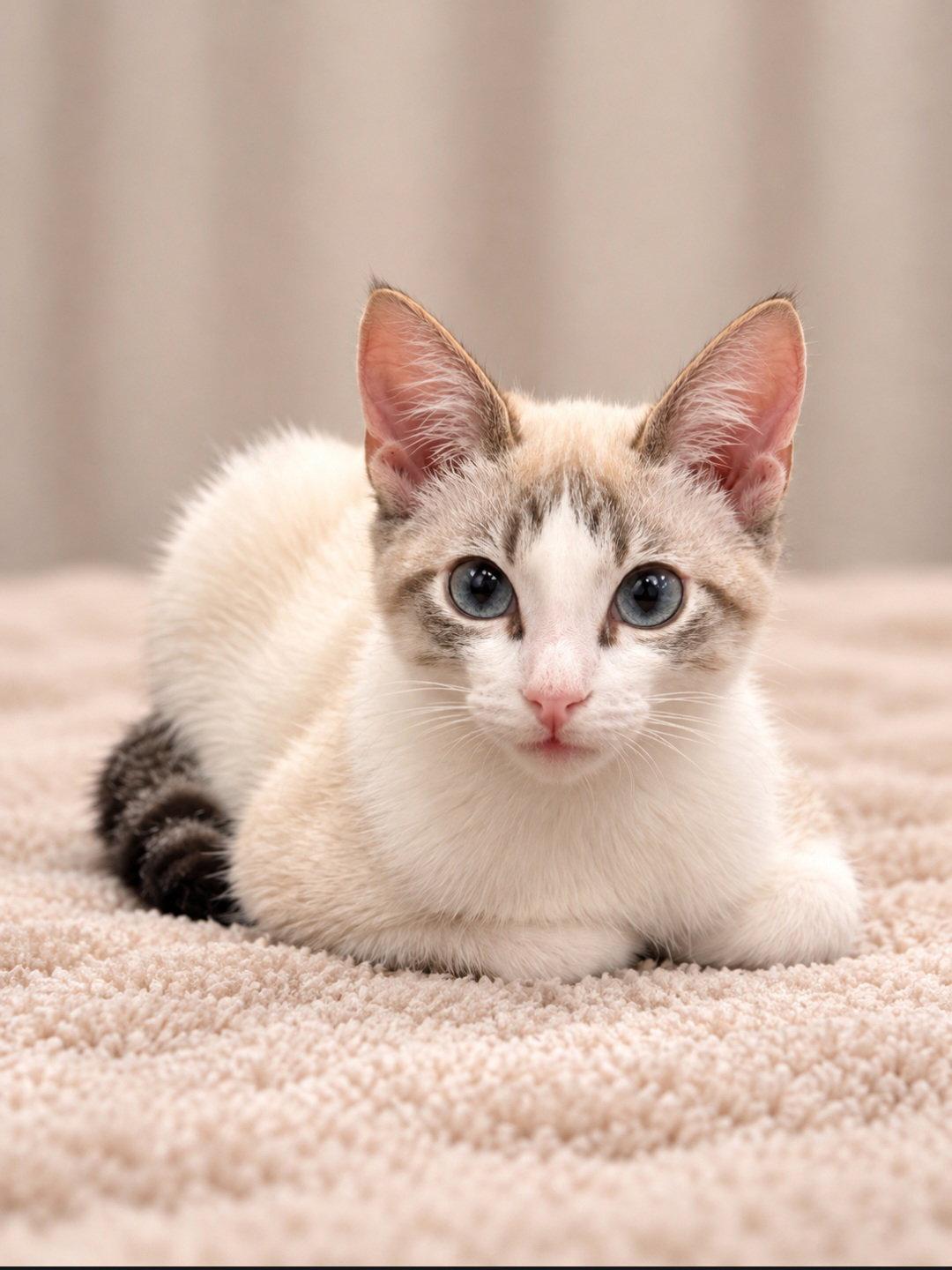 Turtle, Adoptable, Young Male Siamese & Domestic Short Hair.