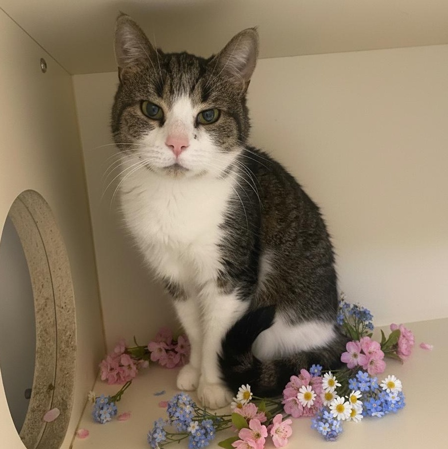 Tigger, Adoptable, Senior Female Domestic Short Hair.