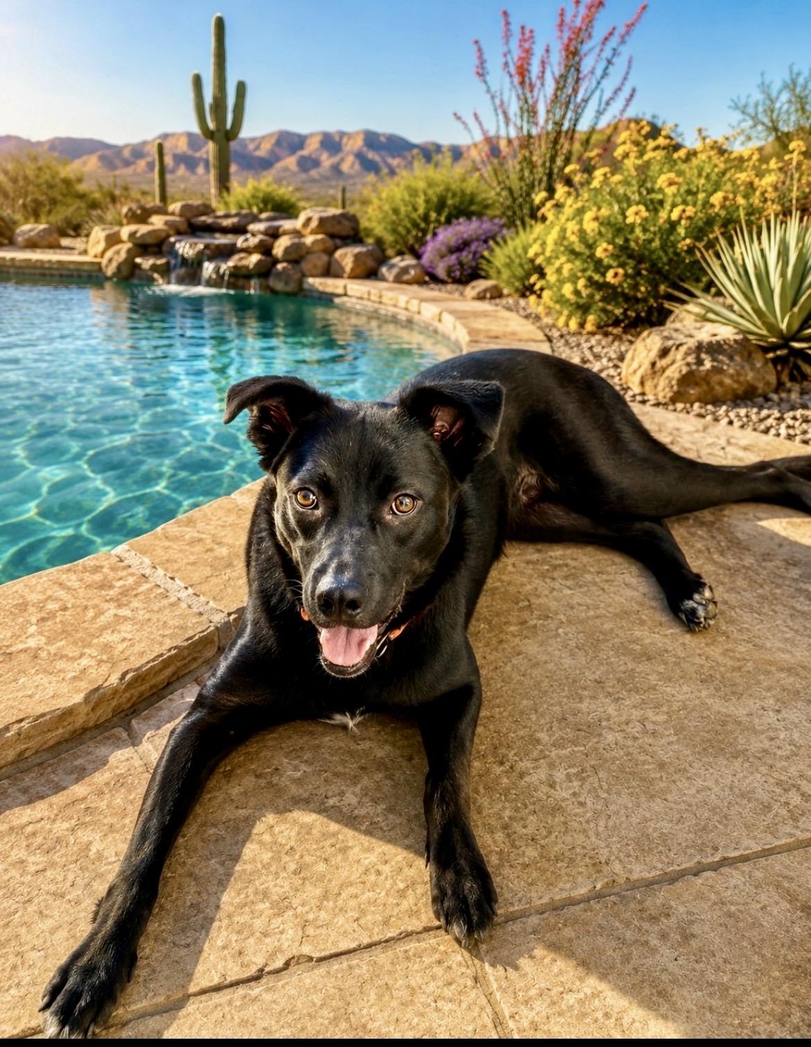 Toby, ADOPTABLE, Young Male Black Labrador Retriever & Flat-Coated Retriever.