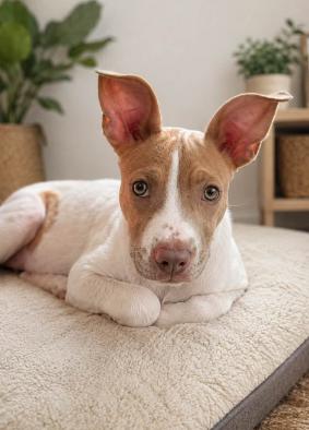 Dobie, ADOPTABLE, Puppy Female Pit Bull Terrier.