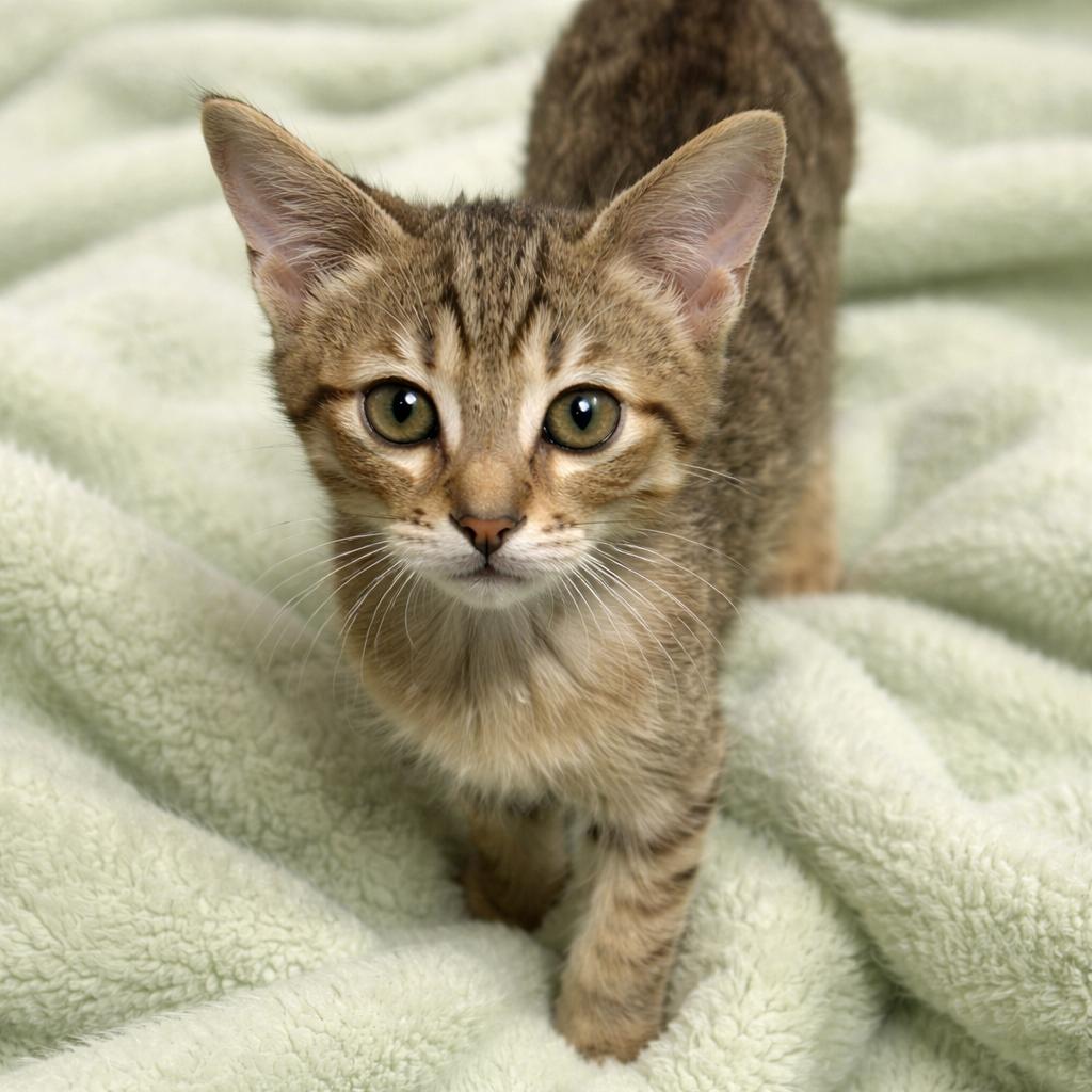 Sorrel, ADOPTABLE, Kitten Male Domestic Short Hair & Tabby.