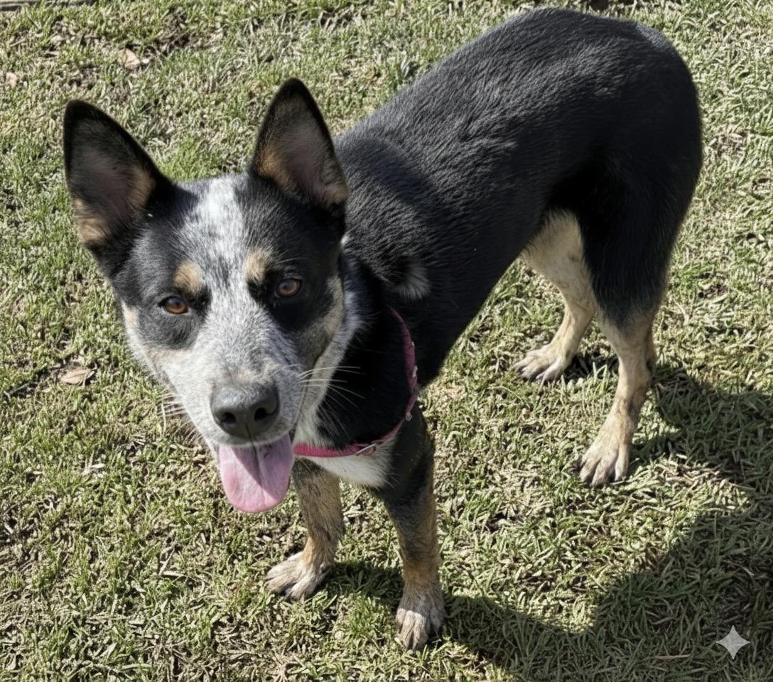CASH, ADOPTABLE, Puppy Male Australian Cattle Dog / Blue Heeler.