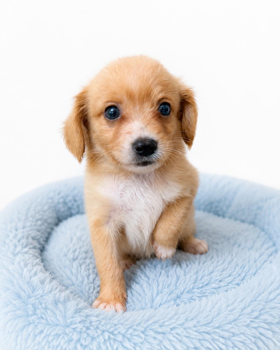 Dean, adopted, Puppy Male Papillon & Pomeranian.