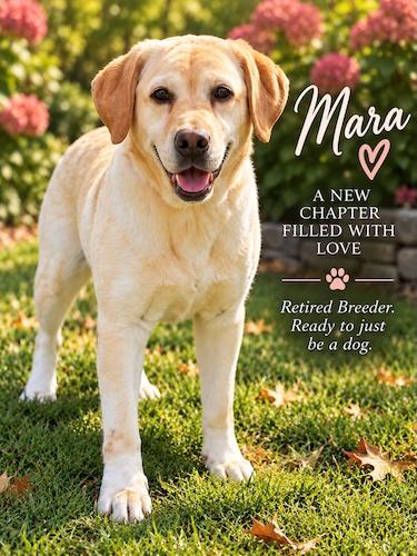 Enlarge Mara 2, a Adoptable Yellow Labrador Retriever in Killingworth, CT image 1/4