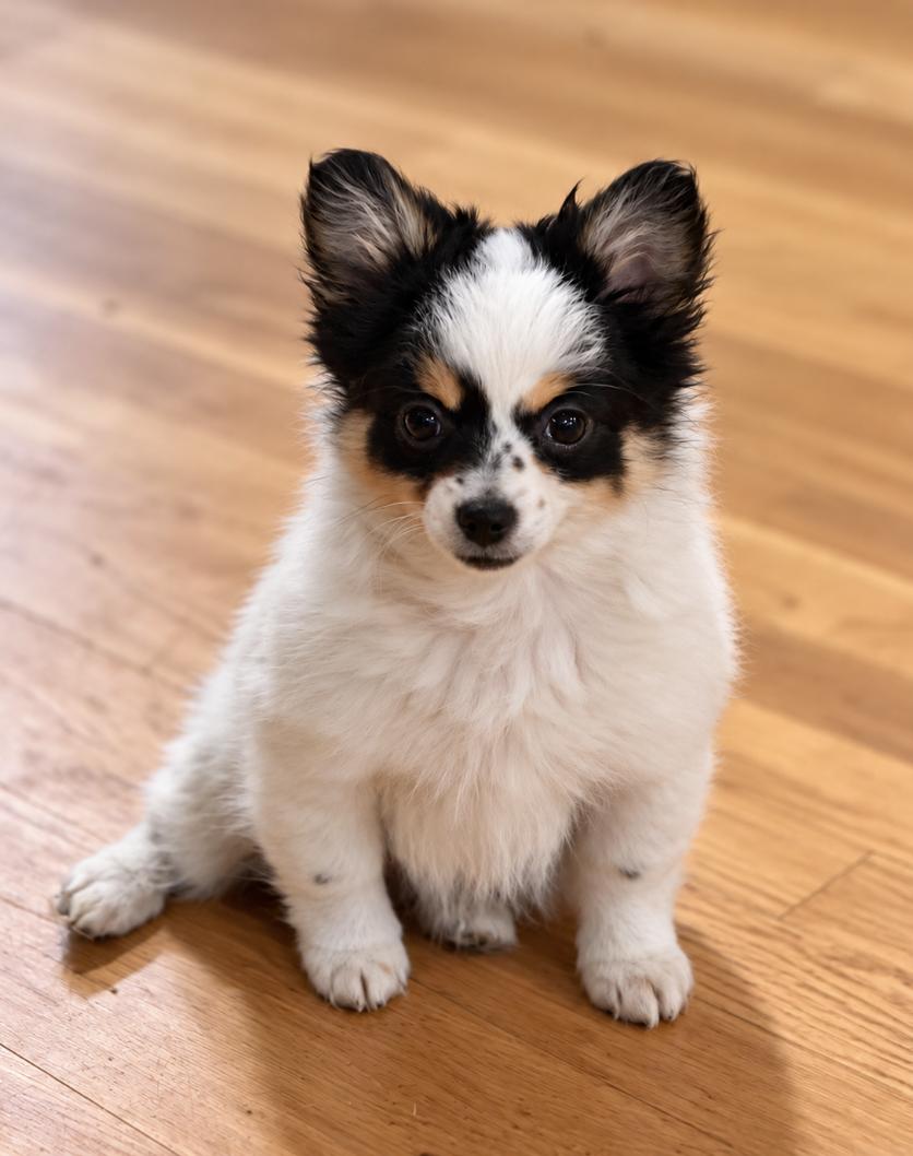Gizmo, Adopted, Puppy Male Pomeranian & Chihuahua.