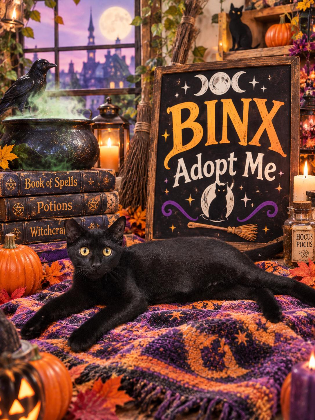 Binx (FCID# 08/17/2026 - 29 Christiana PS) C, Adopted, Young Male Domestic Short Hair.