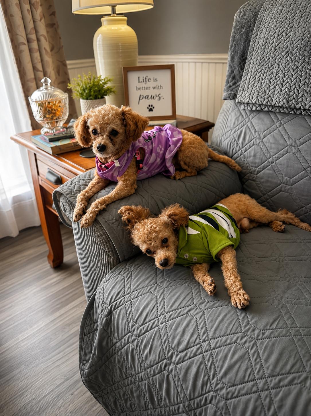 Andy and Abby, a ADOPTABLE Poodle (Toy) in North Vernon, IN image 1/3