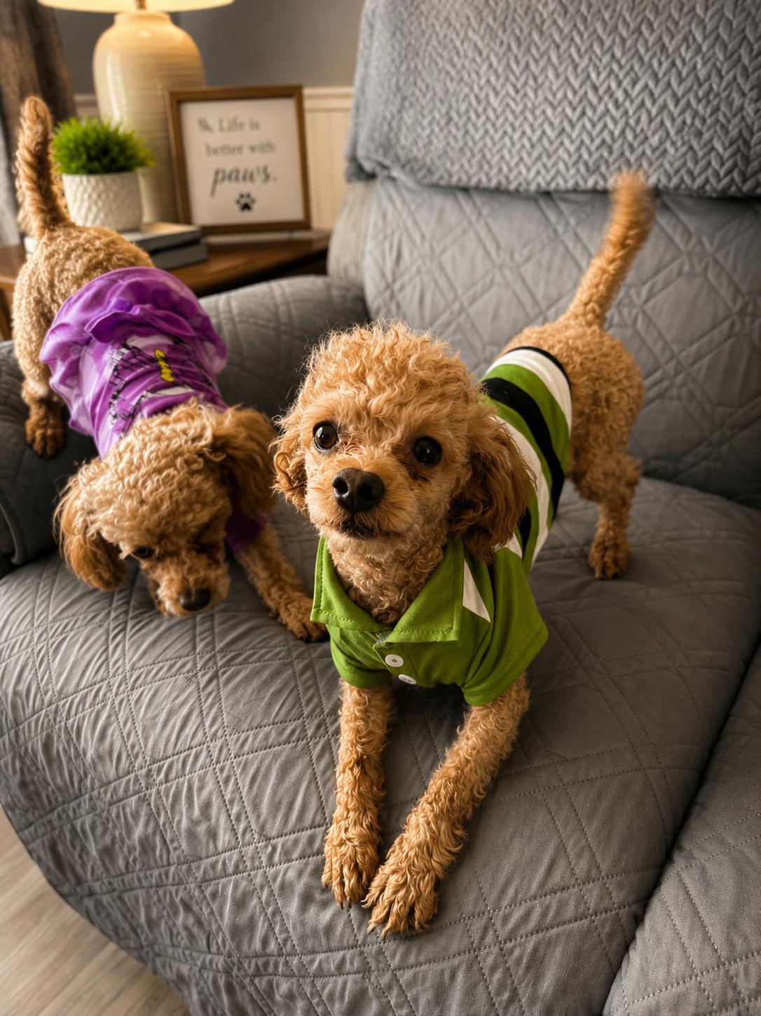 Andy and Abby, a ADOPTABLE Poodle (Toy) in North Vernon, IN image 3/3