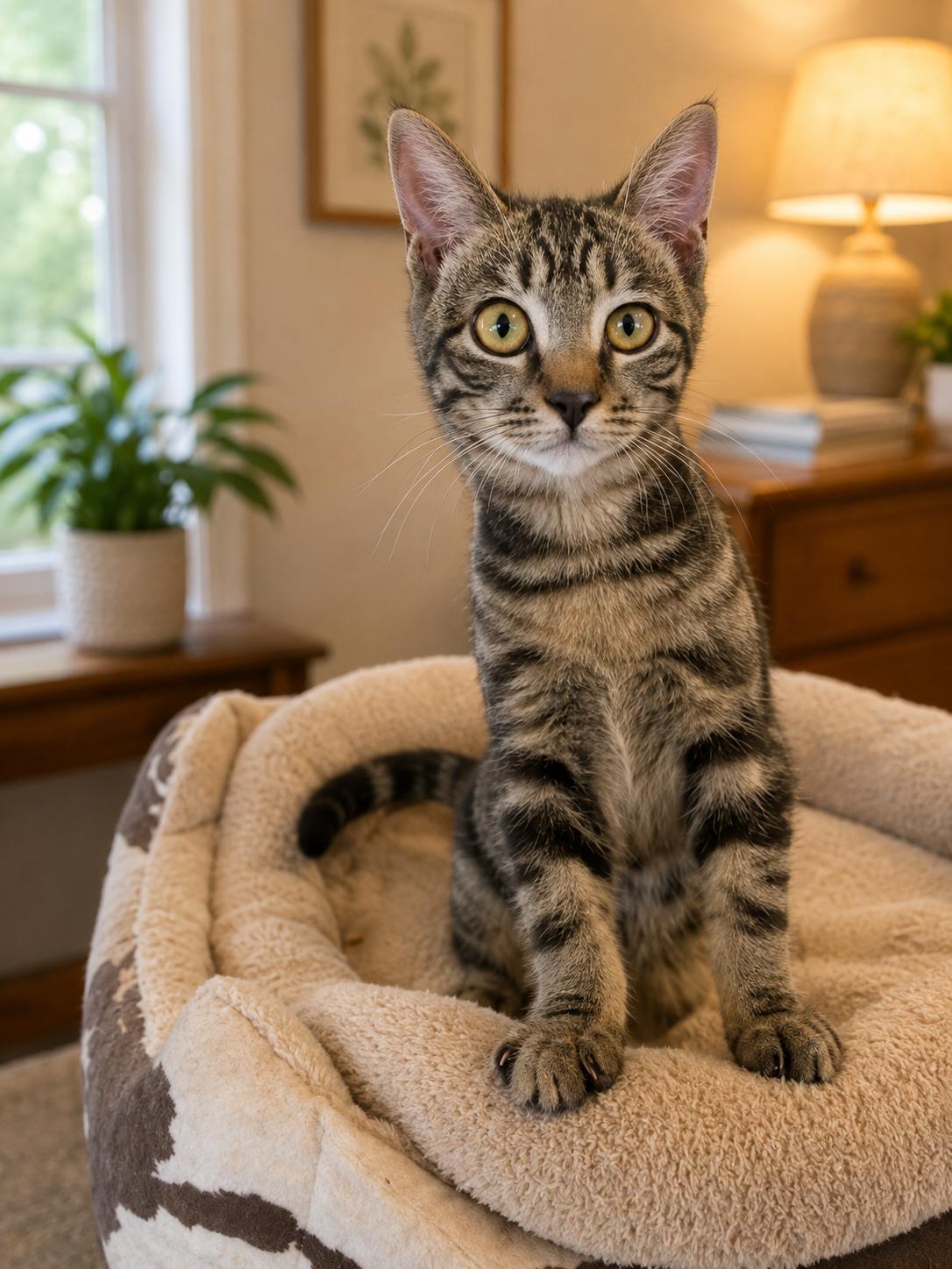 Elian, ADOPTABLE, Young Male Tabby.