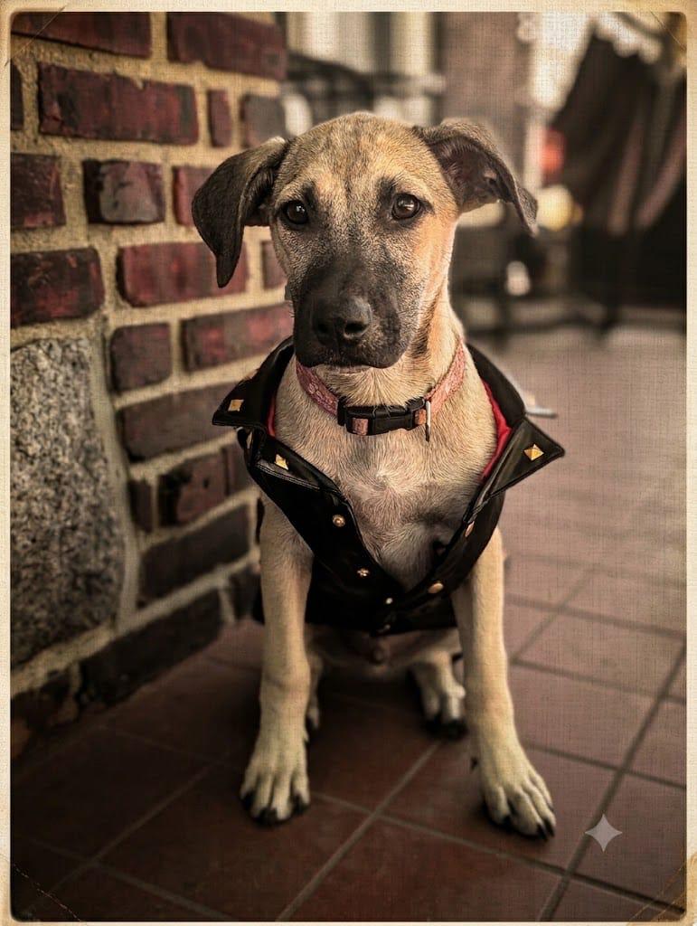 Pipe and Phoebe, ADOPTABLE, Puppy Female Black Mouth Cur & German Shepherd Dog.