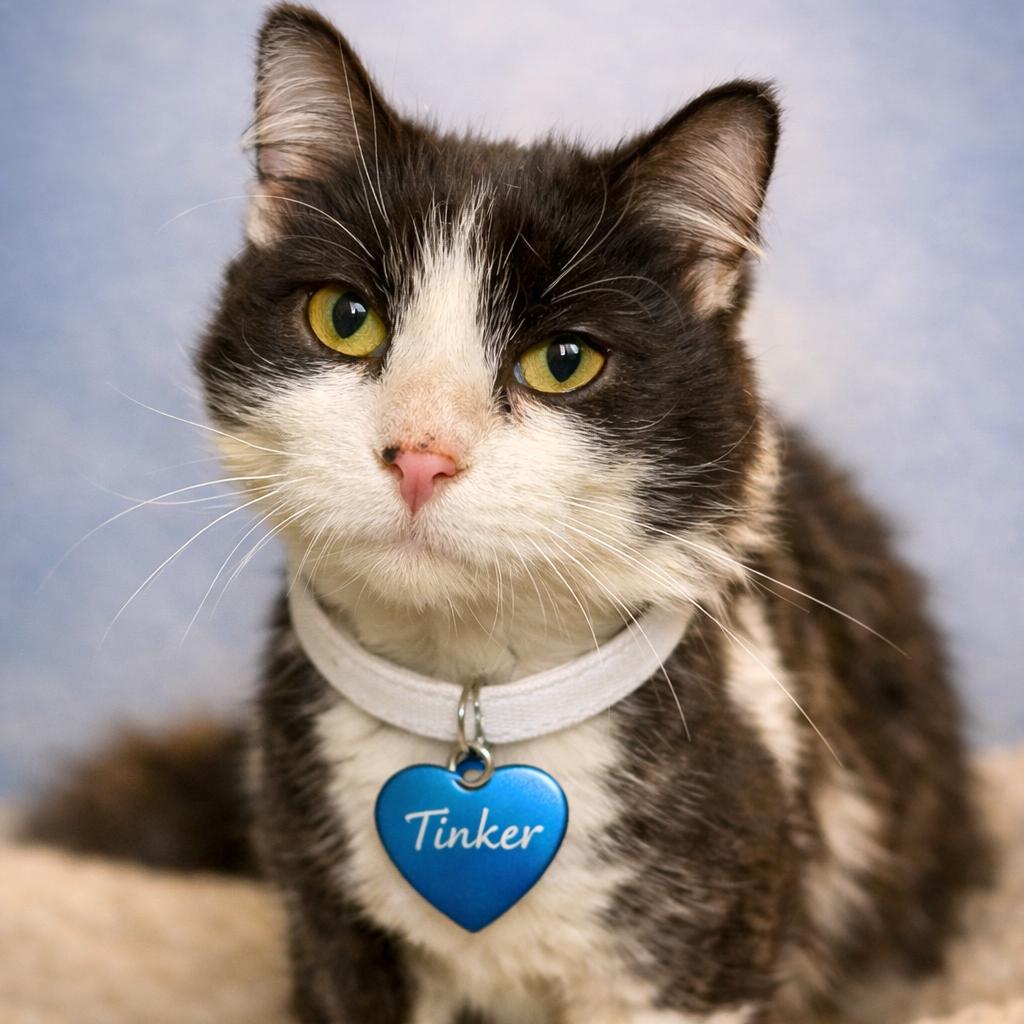 Tinker, Adoptable, Senior Female Domestic Short Hair.