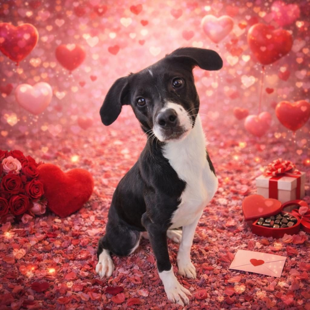 Mattie, Adoptable, Young Female Border Collie & Foxhound.