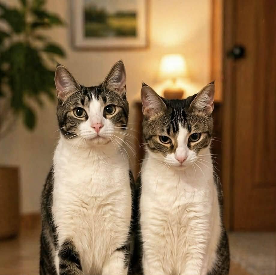 Jenna and Jayla, a Adoptable Domestic Medium Hair in Fairmont, WV image 1/3