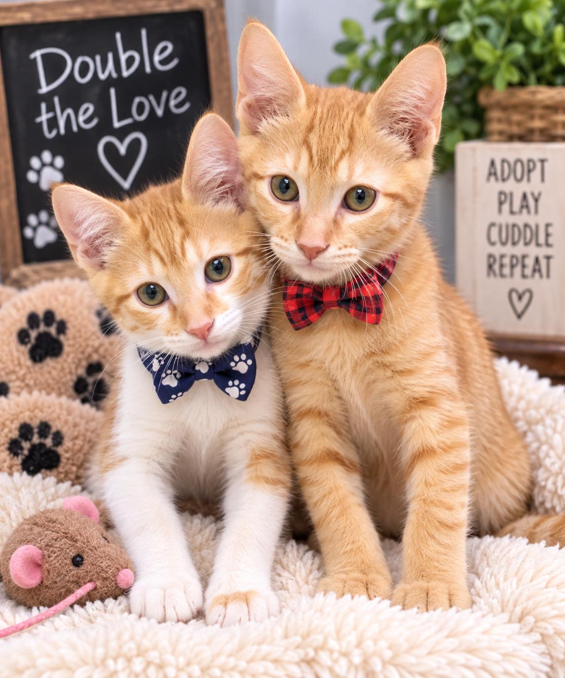 JIMMY AND MACK, Adoptable, Kitten Male Domestic Short Hair.