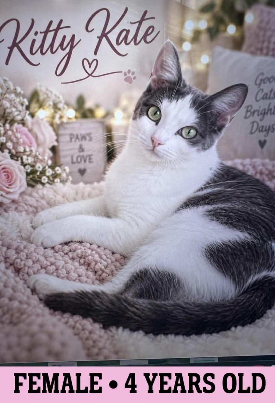 Kitty Kate, Adoptable, Adult Female American Shorthair.