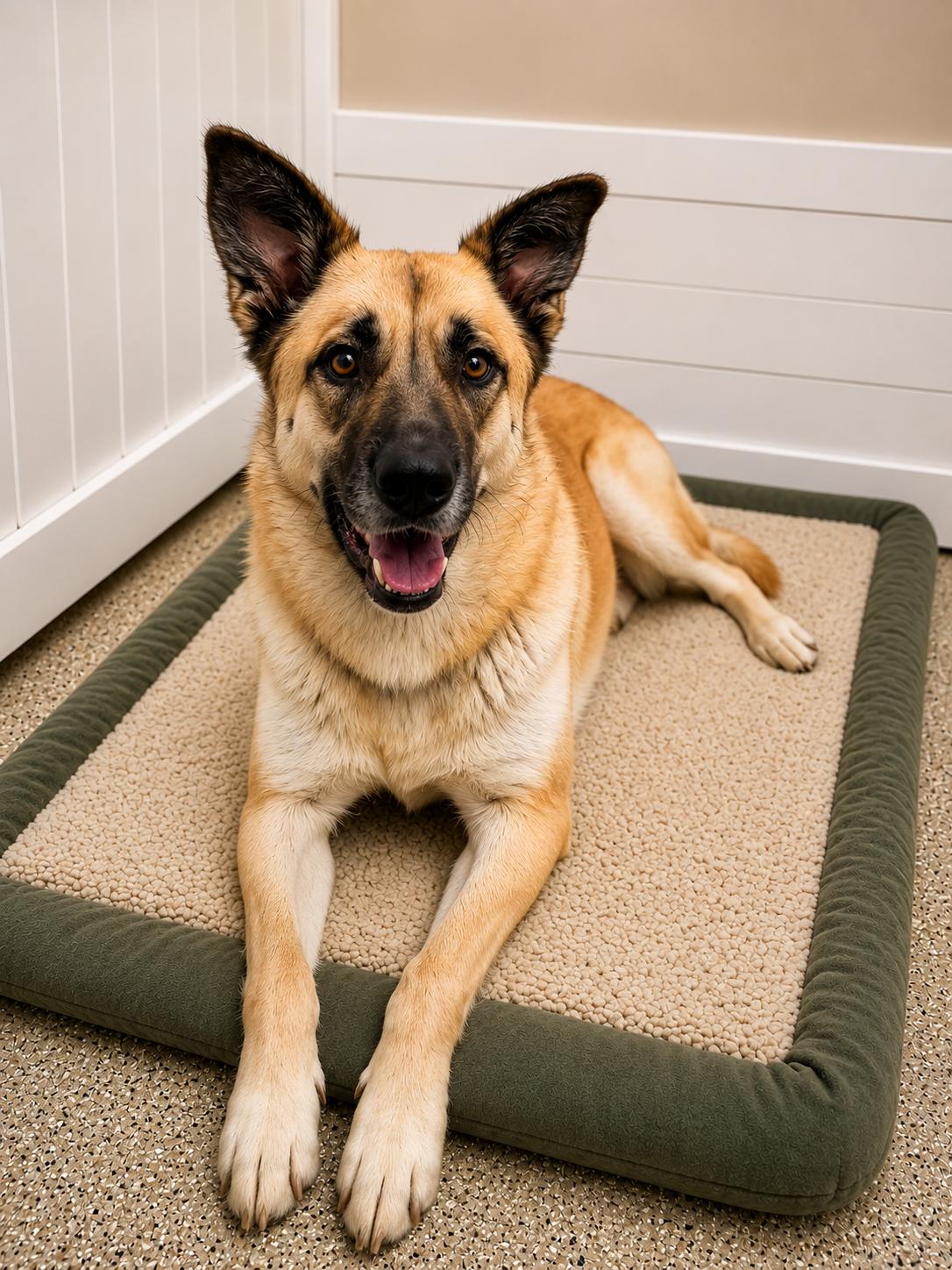 Justice, Adoptable, Young Female German Shepherd Dog & Husky.