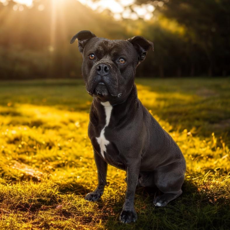 Angus, Adoptable, Adult Male English Bulldog & Mixed Breed.