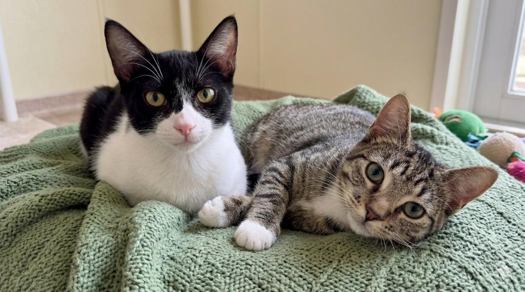 Bandit, Adopted, Kitten Male Domestic Short Hair.