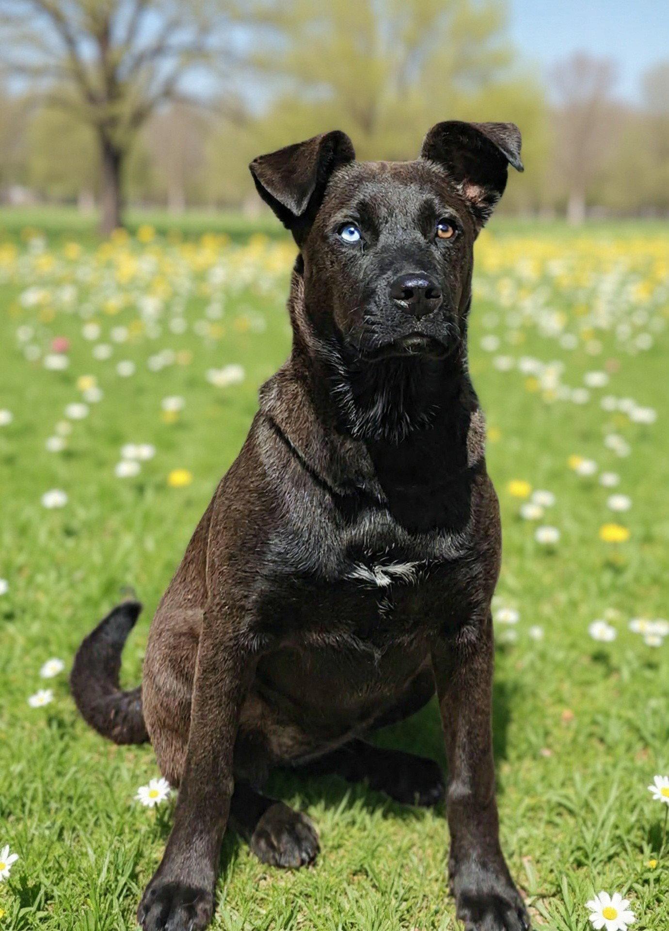 Nalu 26/247, Adoptable, Young Female Catahoula Leopard Dog & Pit Bull Terrier.