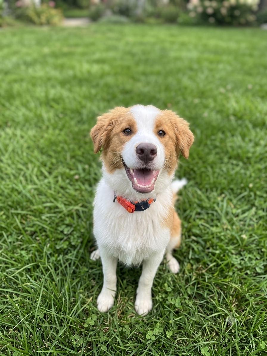 Rusty, adopted, Young Male Border Collie.